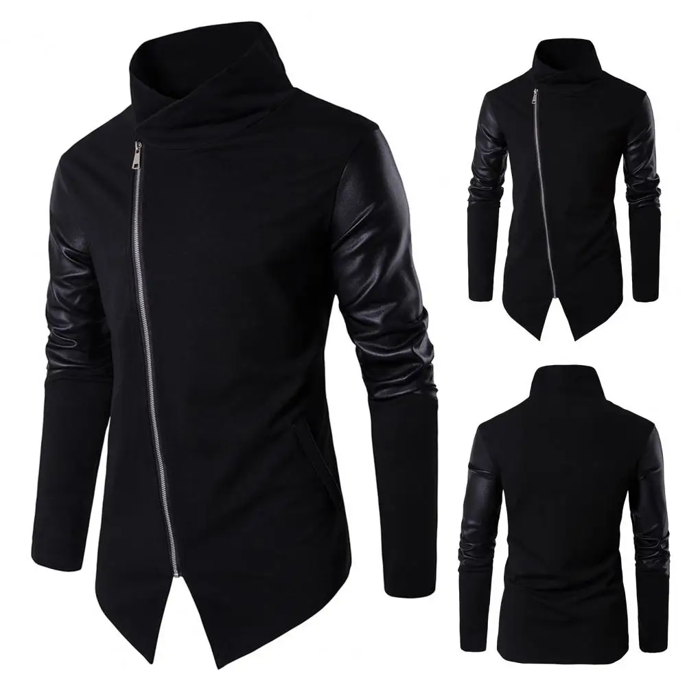 Men's slim fit turtleneck jacket