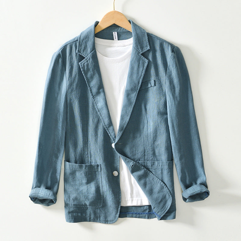 Men's casual linen blazer