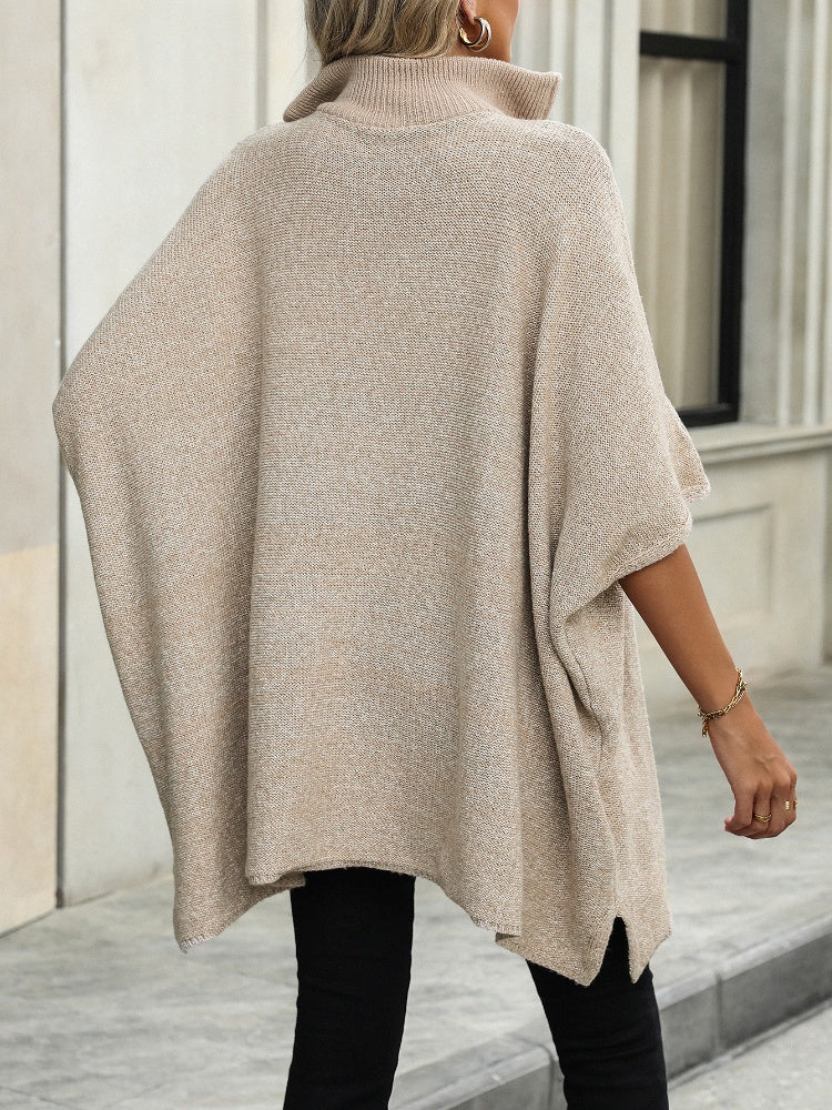 Sage - slit quarter zip half sleeve sweater