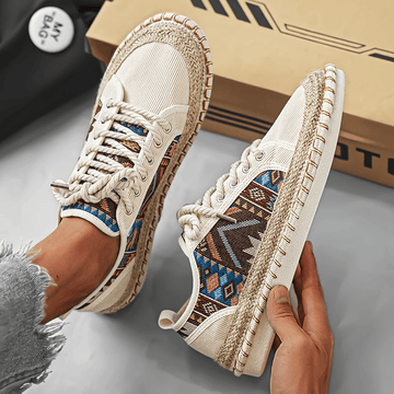 Fashionable tribal sneakers for women