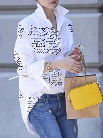 Women's crisp white oversized shirt