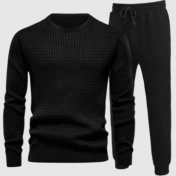 Men's knit sweater and pants set