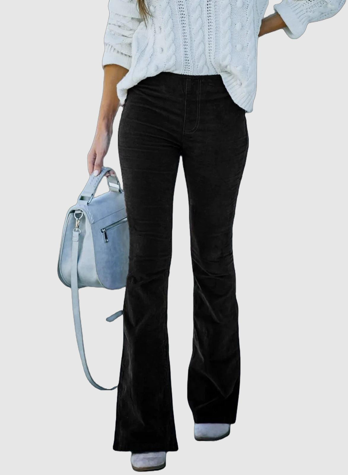 High Waist Flared Pants for Women