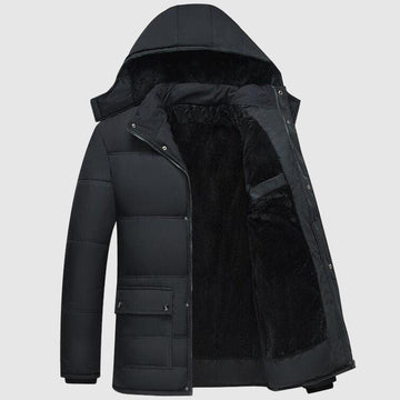 Men's thick warm parka coat