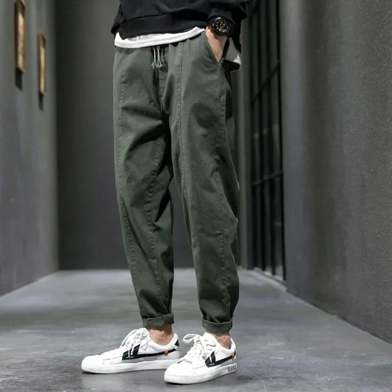 Men's trendy loose casual pants for autumn