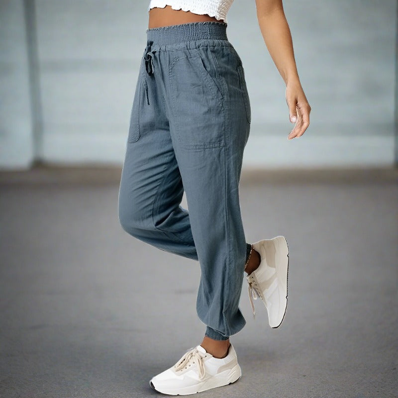 Women's casual drawstring jogger pants