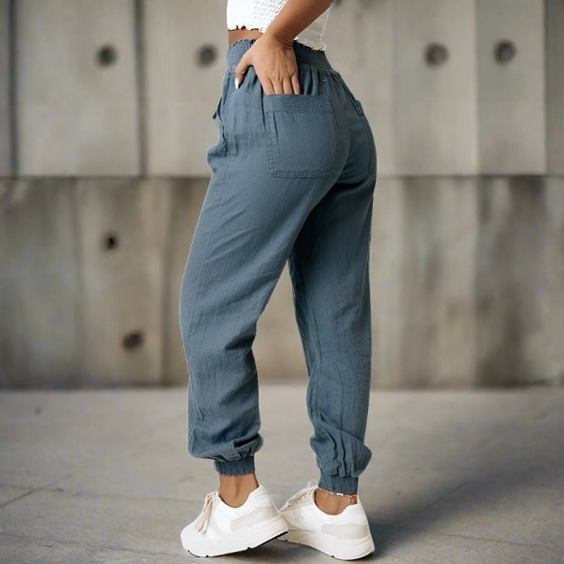 Women's casual drawstring jogger pants