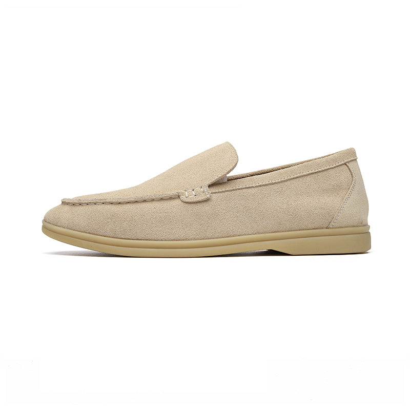 Men's comfortable slip-on loafers with rubber sole