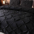 Minimalist Pintuck Duvet Cover Set