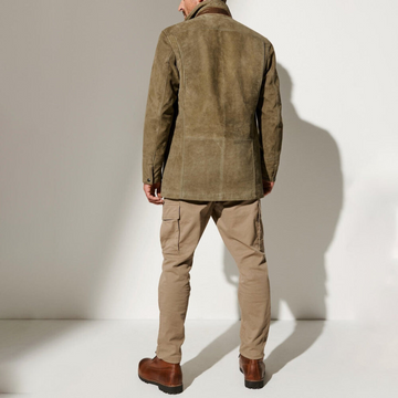 Men's rugged suede jacket for timeless style