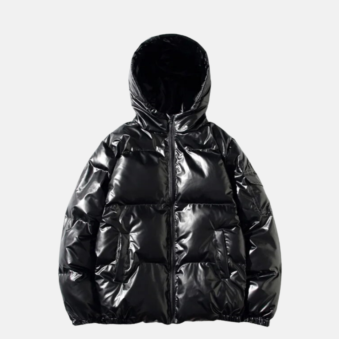 Sebastian Nylon Hooded Puffer Jacket | Quilted Relaxed Fit Jacket