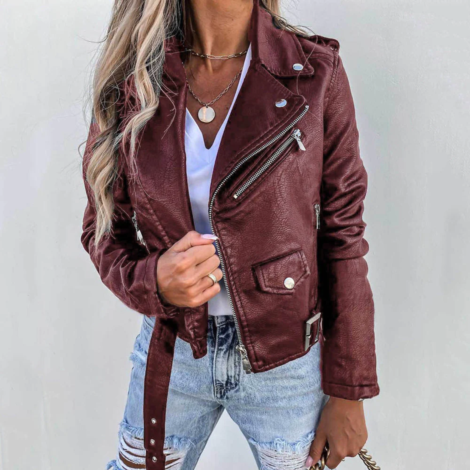 Jillian - Stylish Biker Jacket for Women