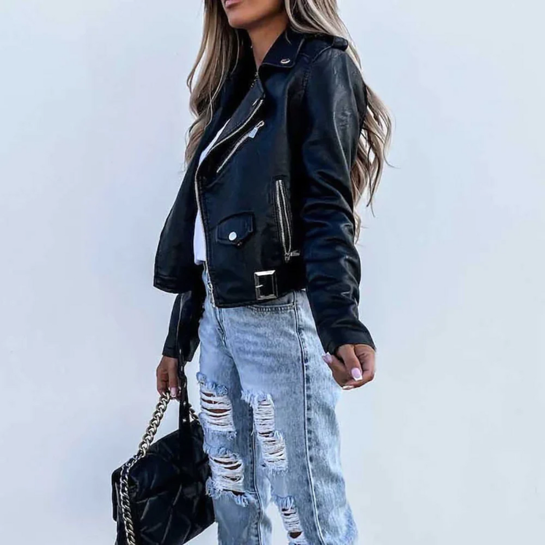 Jillian - Stylish Biker Jacket for Women