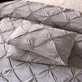 Minimalist Pintuck Duvet Cover Set