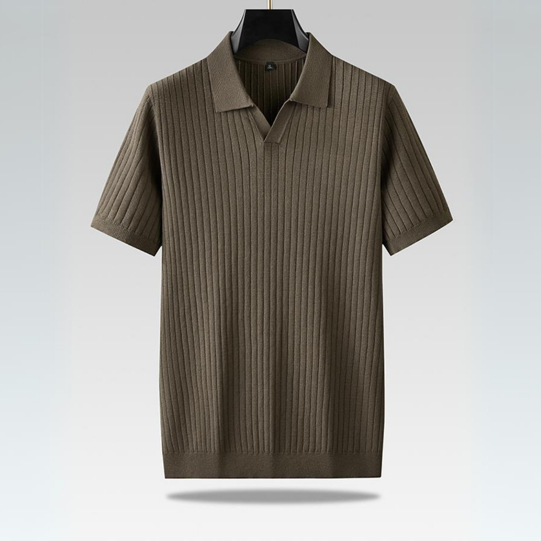 Men's knitted polo shirt