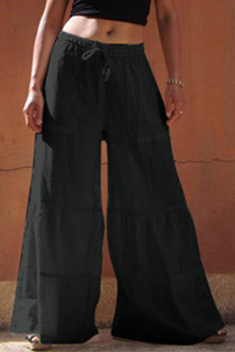 Darla - loose wide leg pants with elastic waist