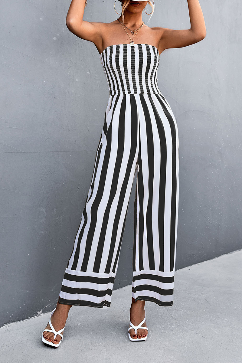 Sadie - striped strapless jumpsuits