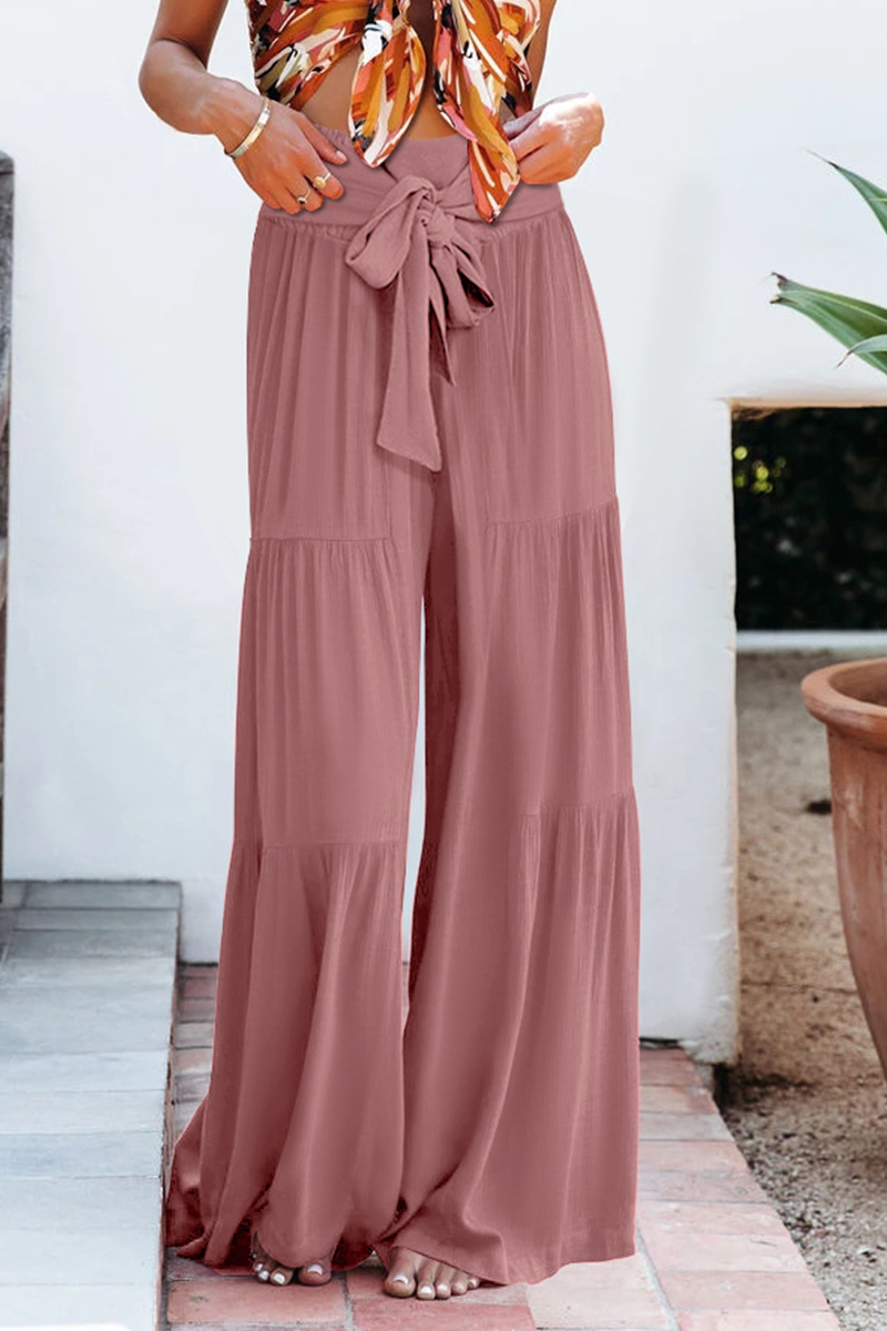 Kaida - Elastic High Waist Pants