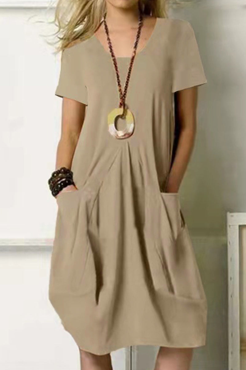 Kassie - summer short sleeve t-shirt dress