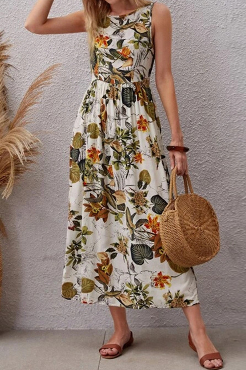 Fia - floral sleeveless dress