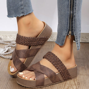 Emmie - casual weave opened comfortable sandal