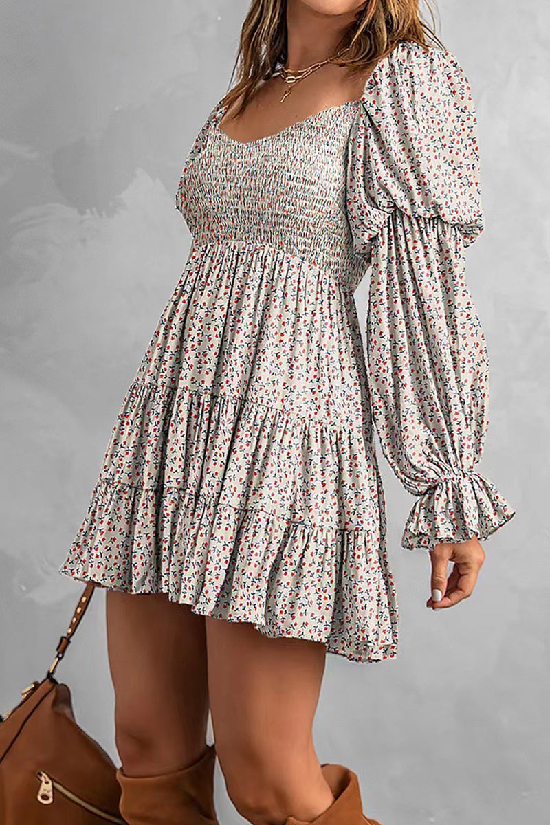 Camille - floral off the shoulder printed dress