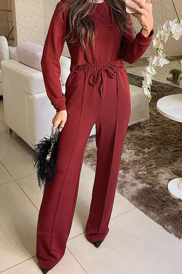 Leona - elegant long sleeve two-piece set