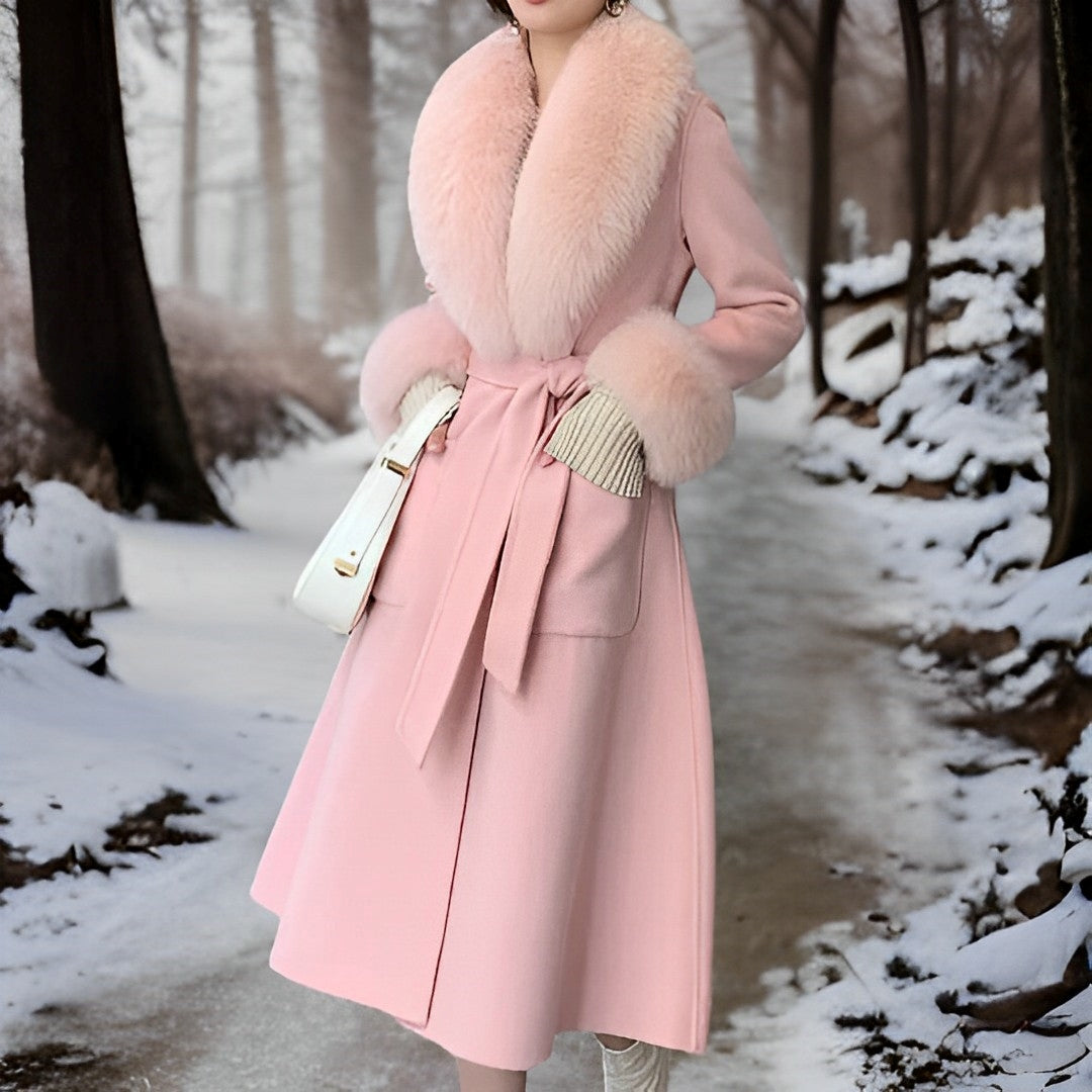 Women's elegant a-line coat