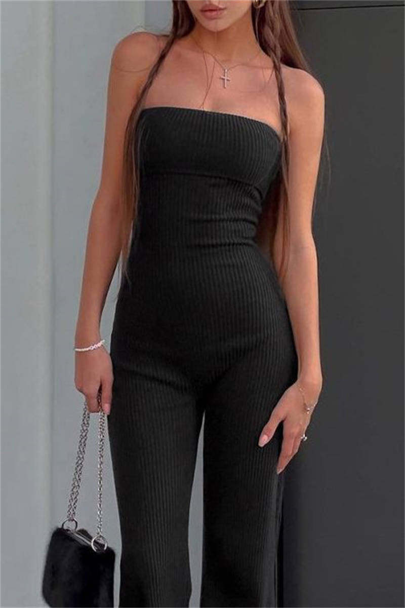 Charlie - Strapless Skinny Jumpsuits