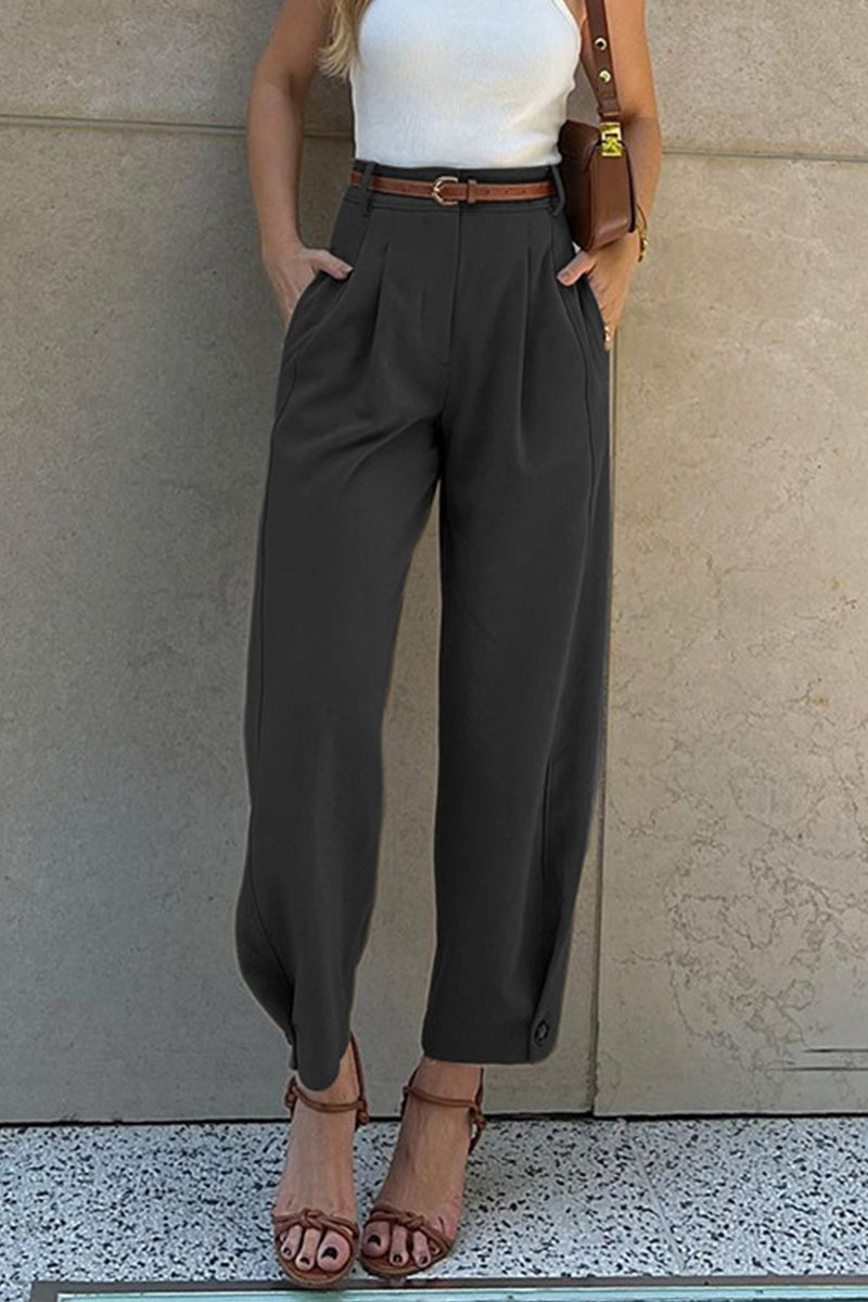 Colette - Casual Belted High Waist Harlan Pants