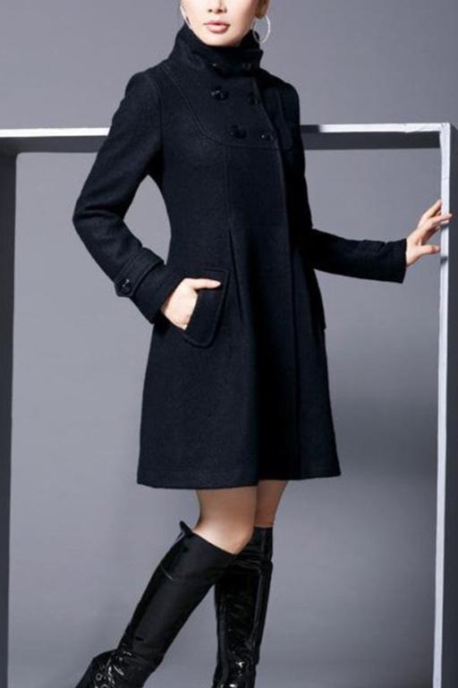 Women's elegant flared coat