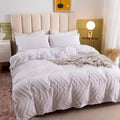 Plush Tufted Chevron Duvet Cover