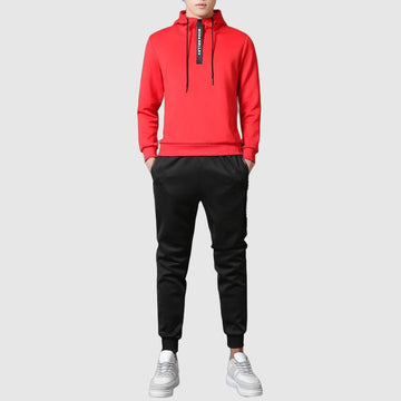 Men's hooded shirt and pants leisure set