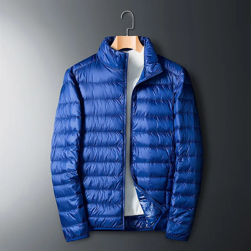 Men's  utilitarian quilted puffer jacket