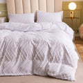 Plush Tufted Chevron Duvet Cover