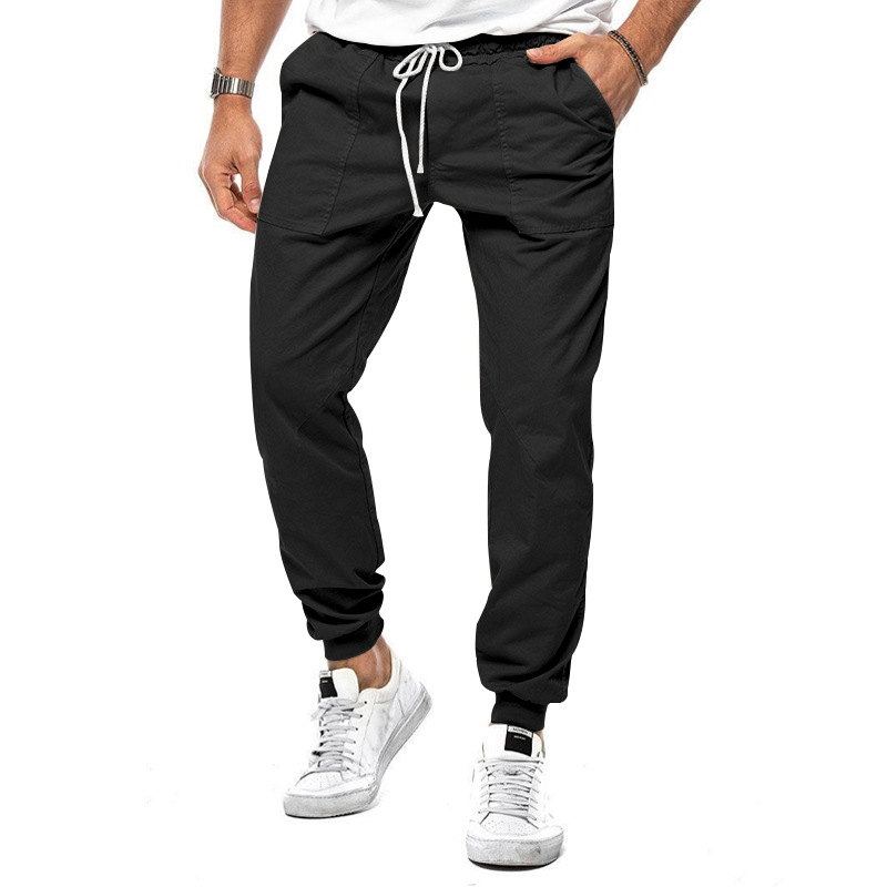 Men's classic pants with drawstring waistband