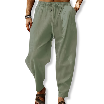 Arthur Relaxed Fit Ankle-Length Harem Pants | Drawstring Waist Pockets Harem Pants