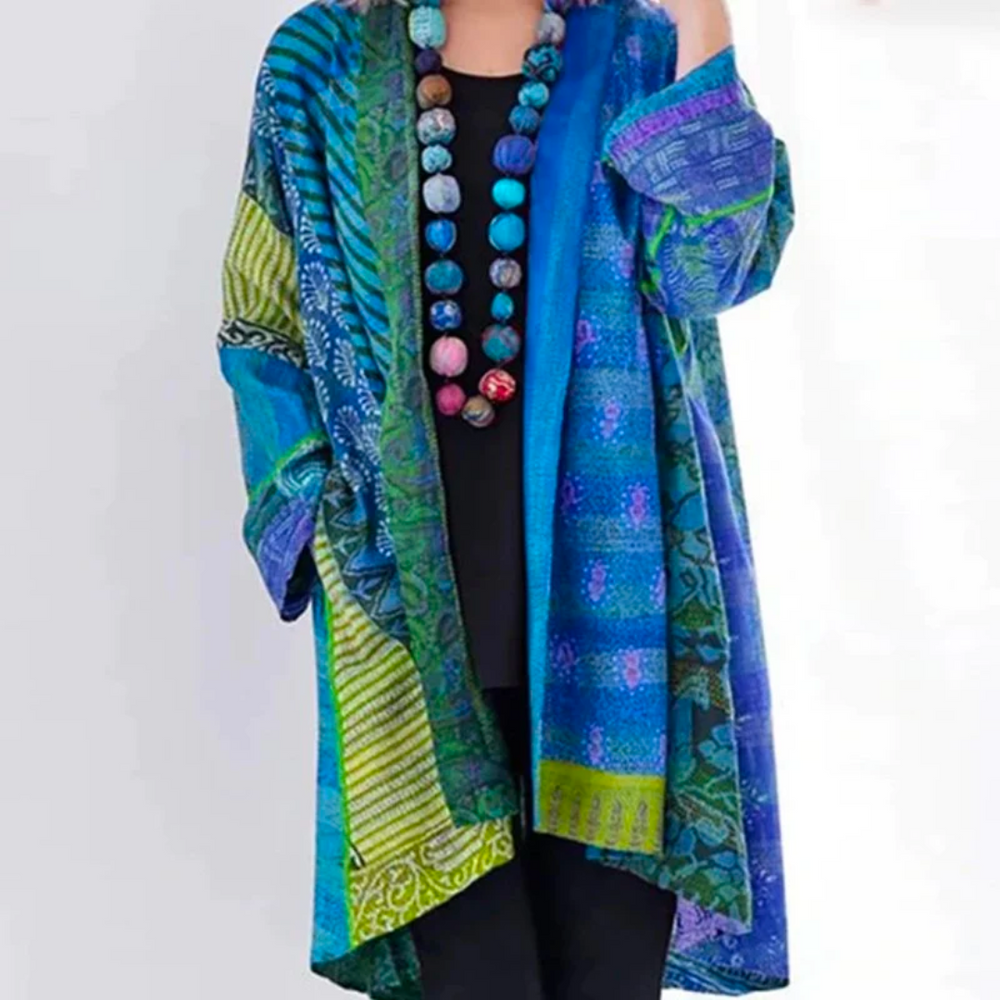 Women's bohemian long cardigan