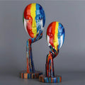 High Gloss Resin Thinker Head Decorative Sculpture