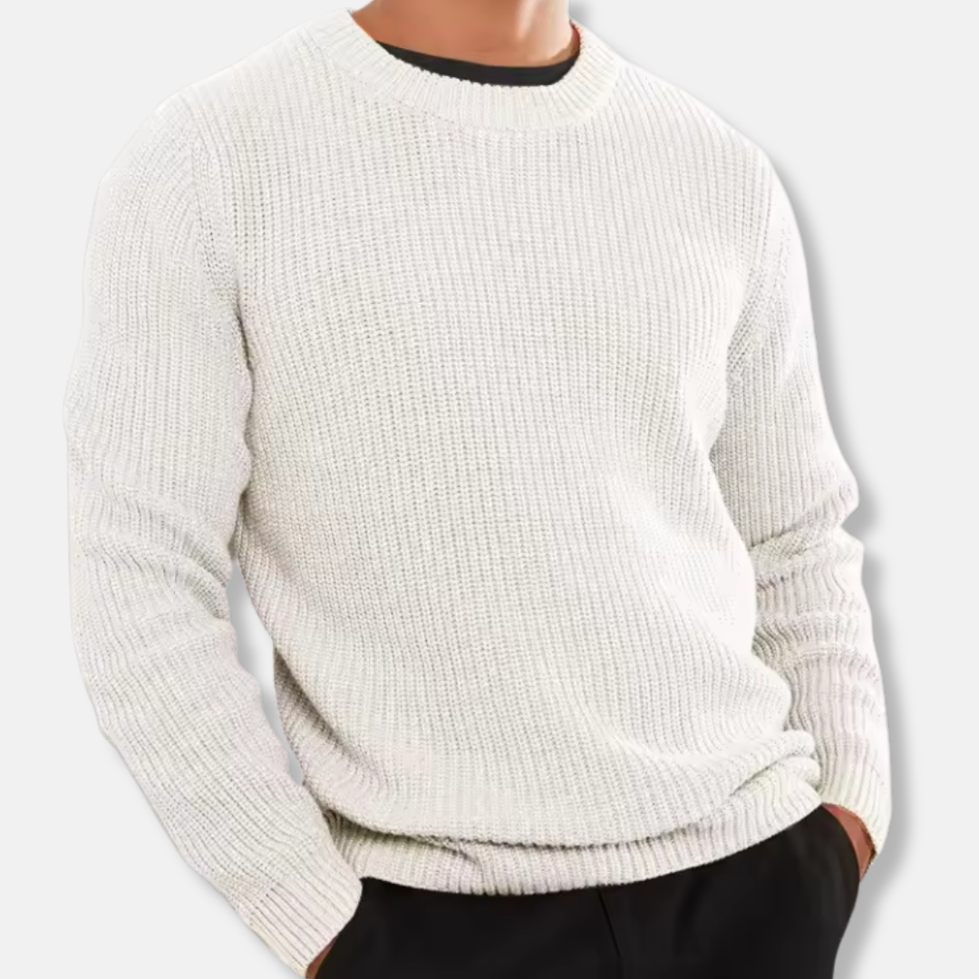 Men’s Knitted Sweater – Regular Fit – Soft Warm Knit – O-Neck Casual Pullover
