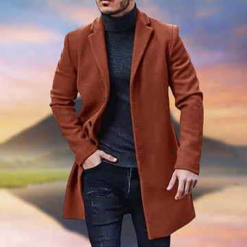 Men's classic overcoat for smart winter wear