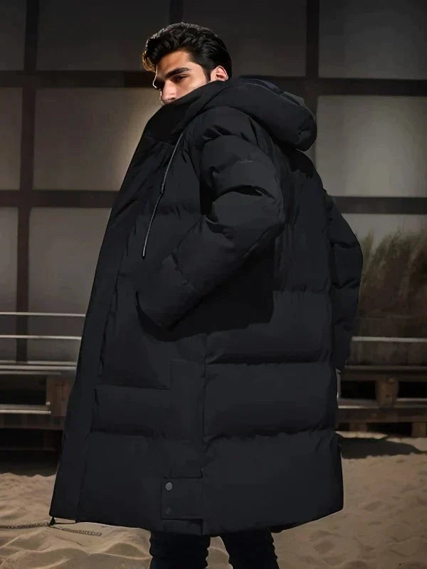 Ned - mid length hooded warm jacket