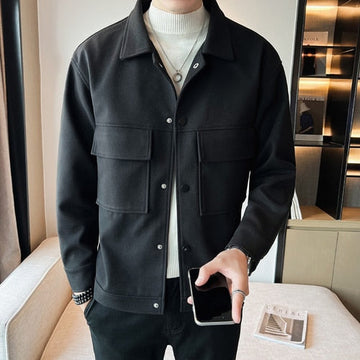 Harry - woolen casual warm autumn coat for men