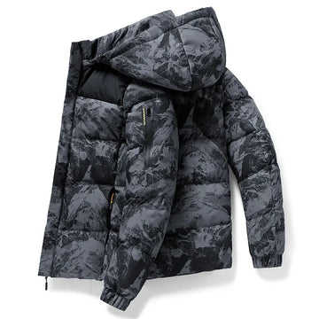 Filip - padded hooded windbreaker jacket for men