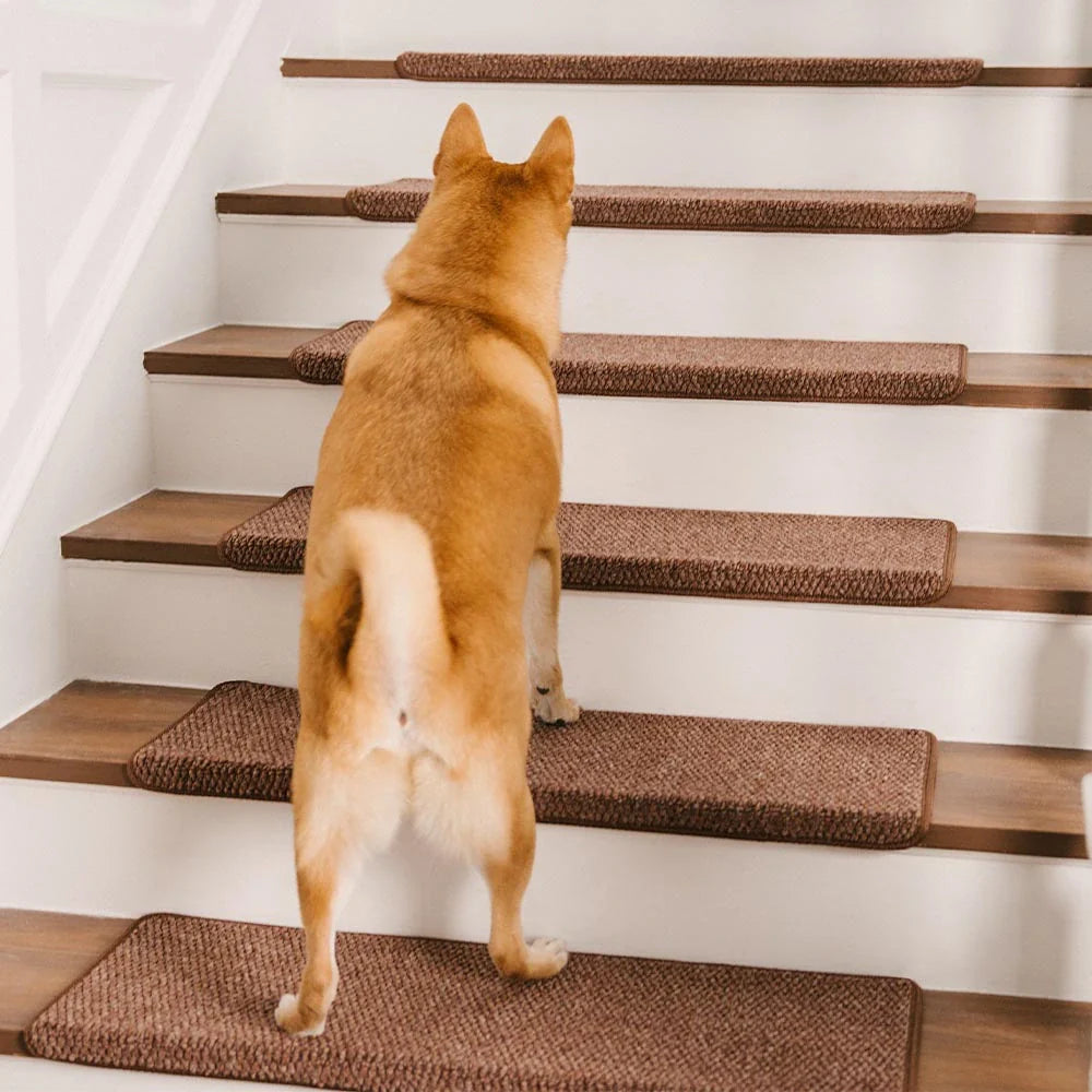 Minimalist Faux Sisal Stair Tread Mat