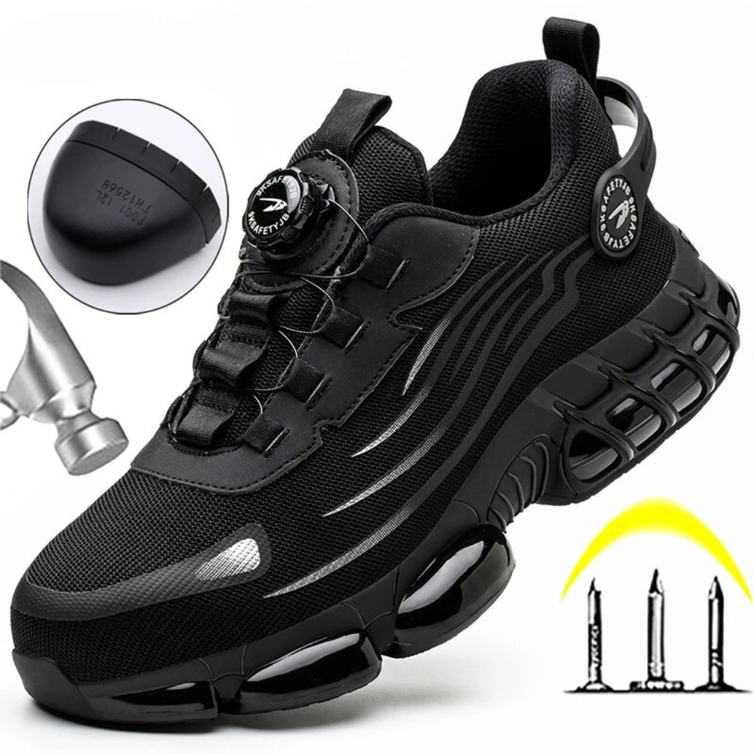 Oscar Orthopedic Ankle-Length Safety Sneakers | Reflective Accents Air Sole Safety Sneakers