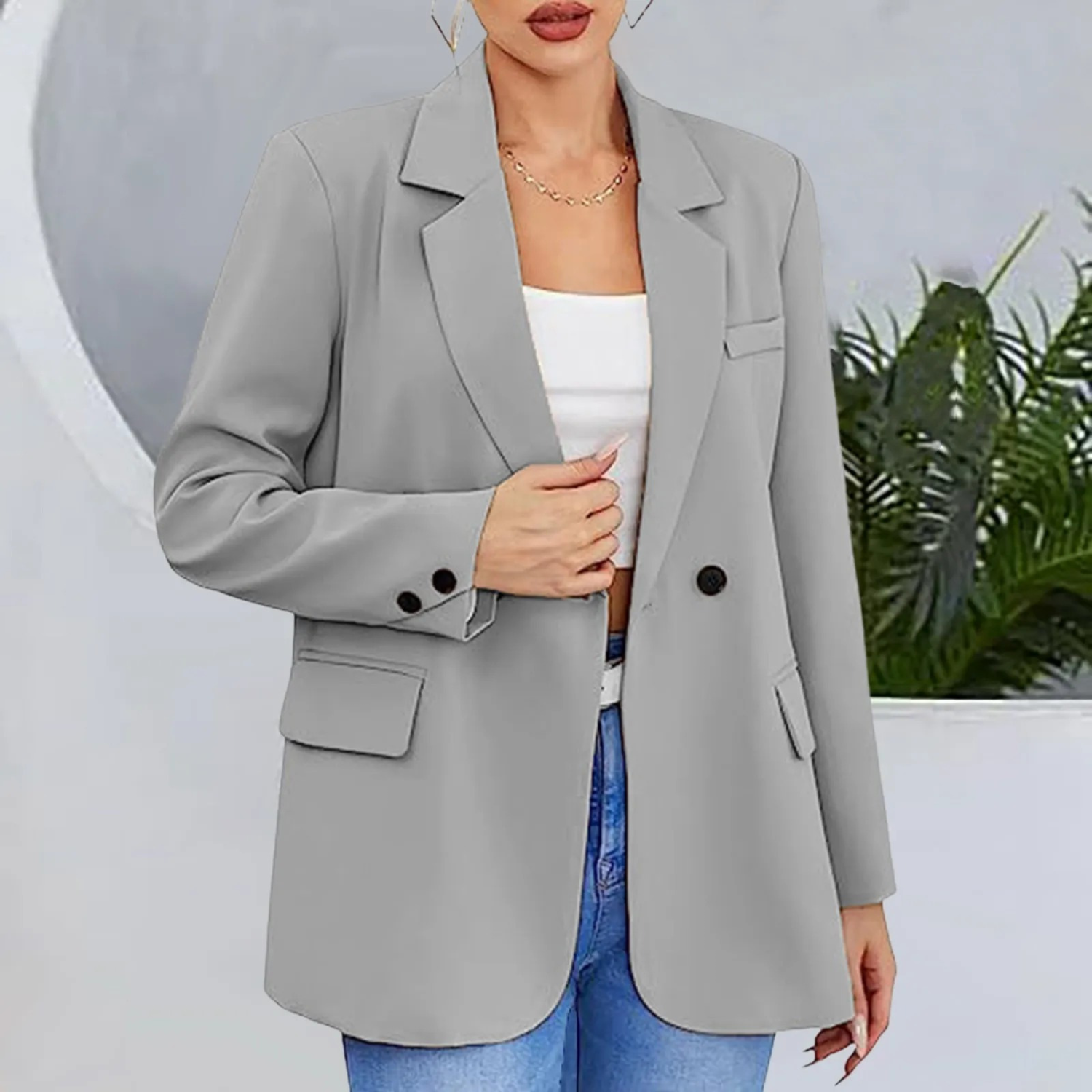 Moda- Business Ladies Blazer Office Jacket