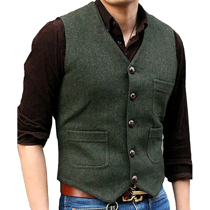 Men's warm and cozy knit vest perfect for layering