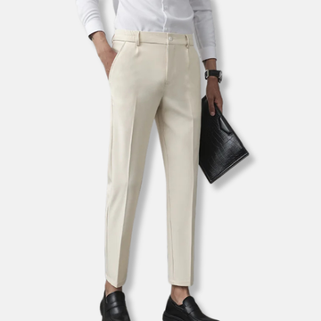Harry Slim Fit Trousers | Slant Pockets Belt Loops Trousers