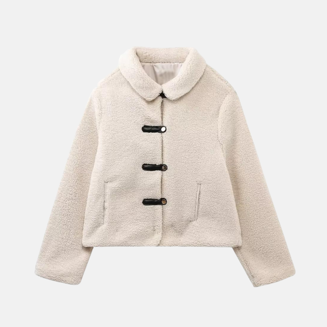 Women’s Jacket - Fleece - Cropped Length - Toggle Fastening - Patch Pockets